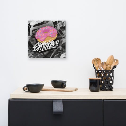 Donut Hate Pink Sprinkles | Open Edition Canvas