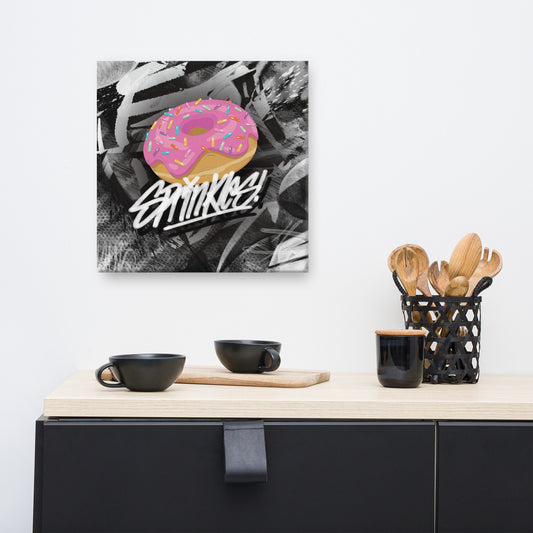 Donut Hate Pink Sprinkles | Open Edition Canvas