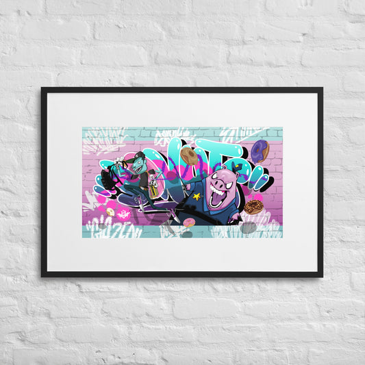 'Donut Hate' Pink | Open Edition Matted Print